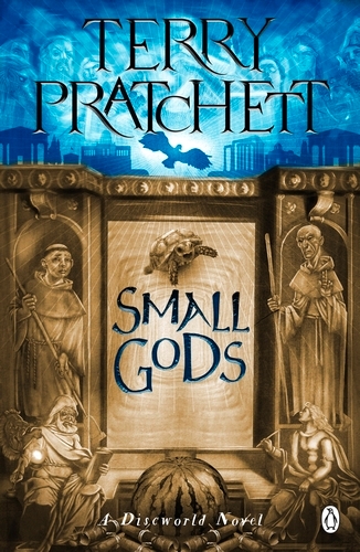 Book cover of Small Gods by Terry Pratchett