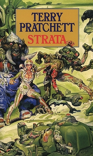 Book cover of Strata by Terry Pratchett
