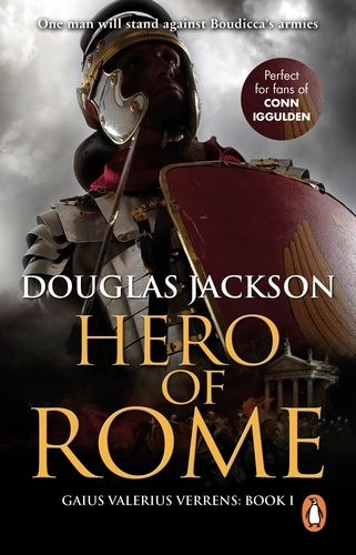 Book cover of Hero of Rome (Gaius Valerius Verrens 1) by Douglas Jackson