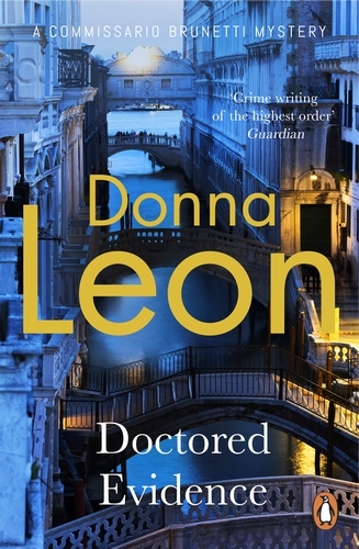 Book cover of Doctored Evidence by Donna Leon