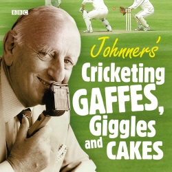 Book cover of Johnners Cricketing Gaffes, Giggles And Cakes by Barry Johnston