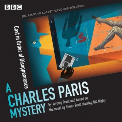 Book cover of Charles Paris: Cast in Order of Disappearance by Simon Brett, Jeremy Front