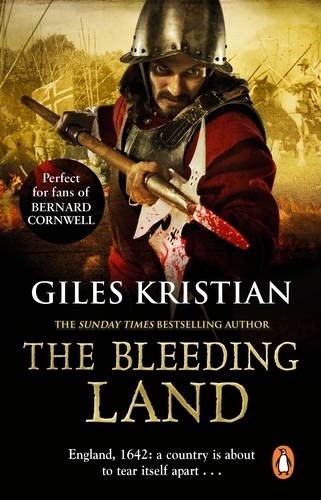 Book cover of The Bleeding Land by Giles Kristian