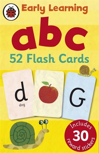 Book cover of Ladybird Early Learning: ABC flash cards