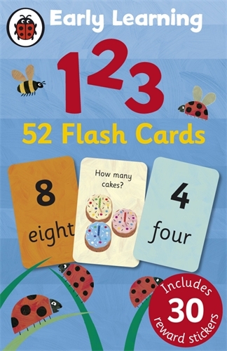 Book cover of Ladybird Early Learning: 123 flash cards by Ladybird