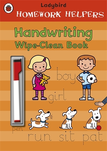 Book cover of Ladybird Homework Helpers: Handwriting Wipe-Clean Book