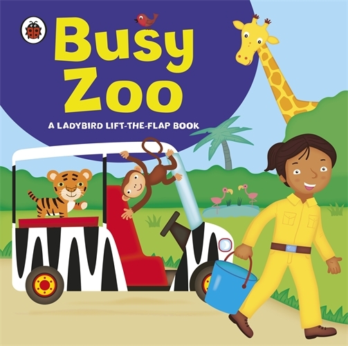 Book cover of Ladybird lift-the-flap book: Busy Zoo