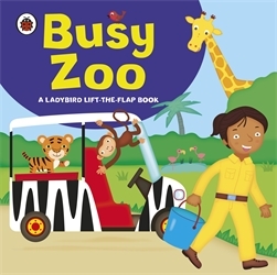 Book cover of Ladybird lift-the-flap book: Busy Zoo