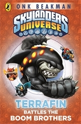 Book cover of Skylanders Mask of Power: Terrafin Battles the Boom Brothers by Onk Beakman