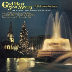 Book cover of God Rest You Merry The Story Of Christmas In Words (Vintage Beeb) by Chris Emmett
