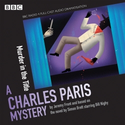 Book cover of Charles Paris: Murder in the Title by Simon Brett, BBC, Jeremy Front