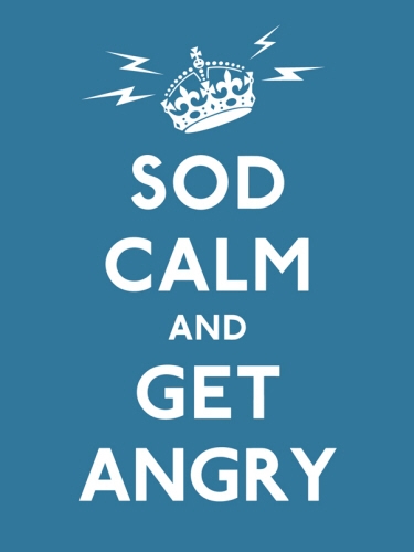 Book cover of Sod Calm and Get Angry