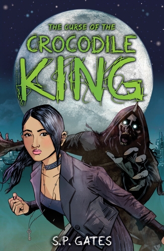 Book cover of The Curse of the Crocodile King by Susan Gates