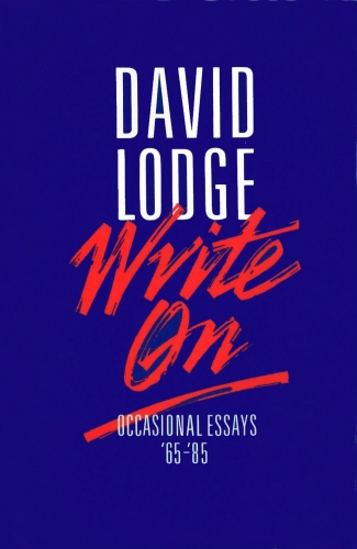 Book cover of Write On by David Lodge