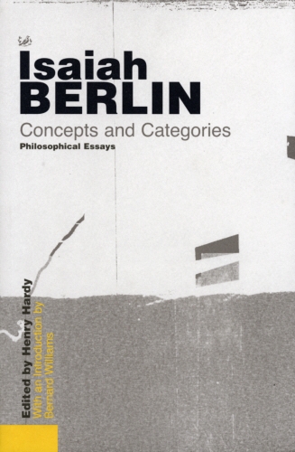 Book cover of Concepts and Categories by Isaiah Berlin