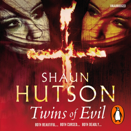 Book cover of Twins of Evil by Shaun Hutson