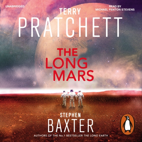 Book cover of The Long Mars by Terry Pratchett, Stephen Baxter