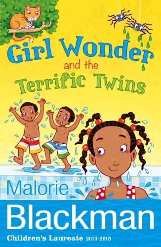 Book cover of Girl Wonder and the Terrific Twins by Malorie Blackman