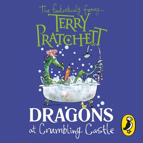 Book cover of Dragons at Crumbling Castle by Terry Pratchett