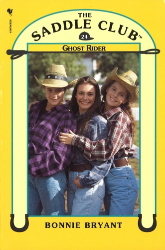 Book cover of Saddle Club Book 24: Ghost Rider by Bonnie Bryant