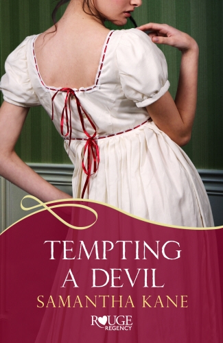 Book cover of Tempting a Devil: A Rouge Regency Romance by Samantha Kane