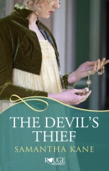 Book cover of The Devil's Thief: A Rouge Regency Romance by Samantha Kane