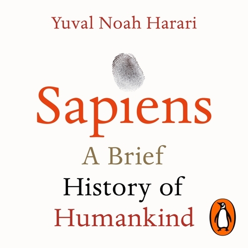 Book cover of Sapiens by Yuval Noah Harari
