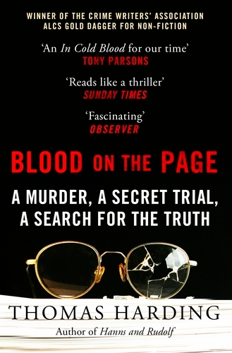 Book cover of Blood on the Page by Thomas Harding