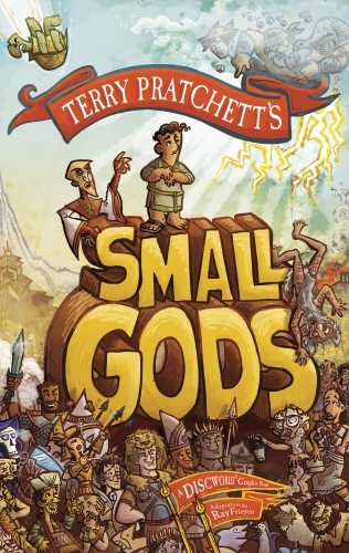 Book cover of Small Gods by Terry Pratchett