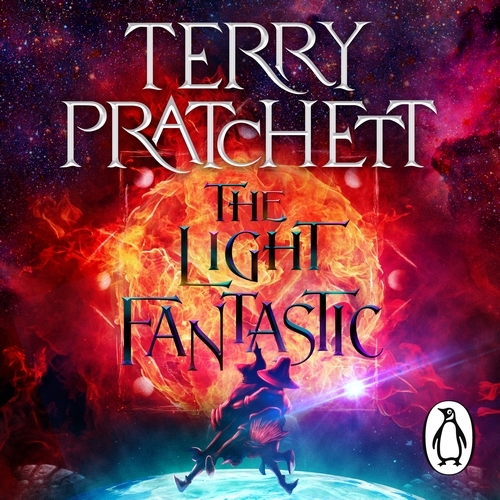Book cover of The Light Fantastic by Terry Pratchett