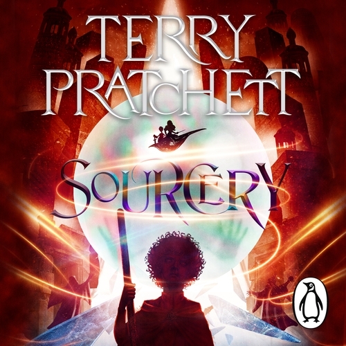 Book cover of Sourcery by Terry Pratchett