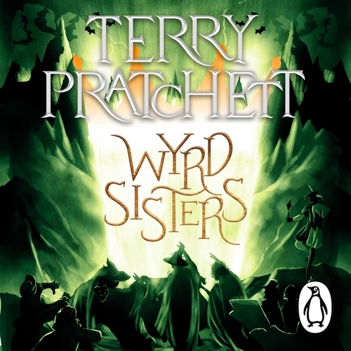 Book cover of Wyrd Sisters by Terry Pratchett