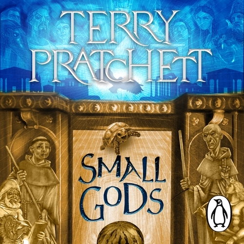 Book cover of Small Gods by Terry Pratchett