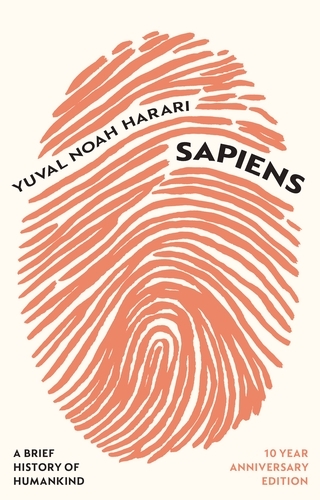 Book cover of Sapiens by Yuval Noah Harari