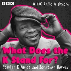Book cover of What Does the K Stand For? by Stephen K Amos, Jonathan Harvey