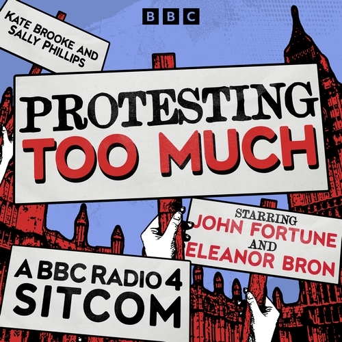 Book cover of Protesting Too Much by Sally Phillips, Kate Brooke