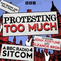 Book cover of Protesting Too Much by Sally Phillips, Kate Brooke