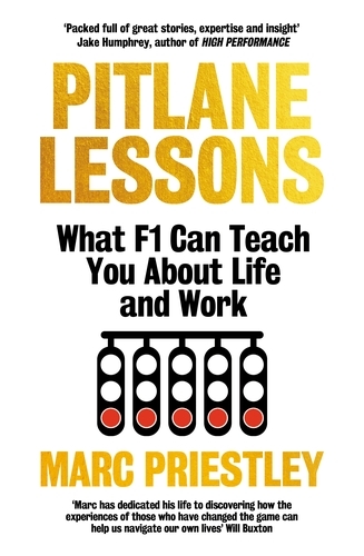 Book cover of Pitlane Lessons by Marc Priestley