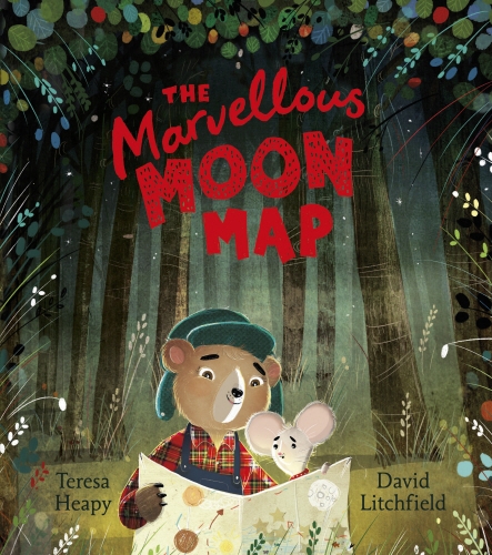 Book cover of The Marvellous Moon Map by Teresa Heapy