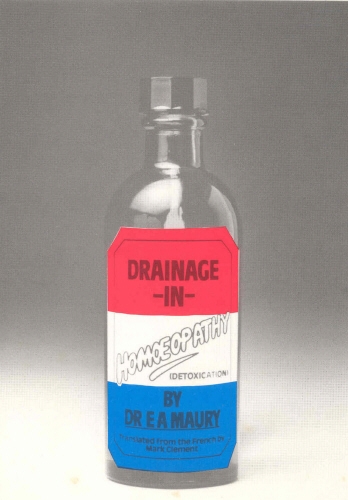 Book cover of Drainage In Homoeopathy by Dr E A Maury