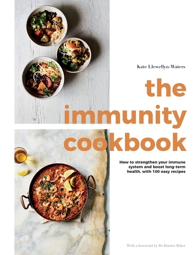 Book cover of The Immunity Cookbook by Kate Llewellyn-Waters