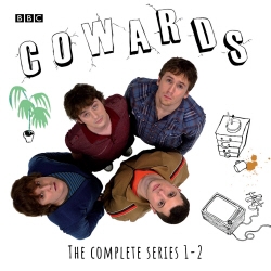 Book cover of Cowards by Tom Basden, Stefan Golaszewski, Tim Key, Lloyd Woolf