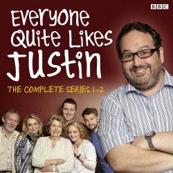 Book cover of Everyone Quite Likes Justin by Justin Moorhouse, Jim Poyser