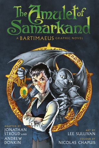 Book cover of The Amulet of Samarkand Graphic Novel by Jonathan Stroud