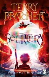 Book cover of Sourcery by Terry Pratchett