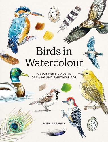 Book cover of Birds in Watercolour by Sofia Gazarian