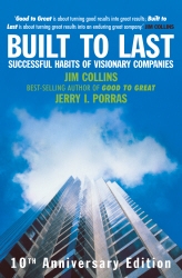 Book cover of Built To Last by James Collins, Jerry Porras, Jim Collins