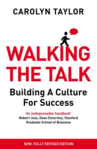 Book cover of Walking the Talk by Carolyn Taylor