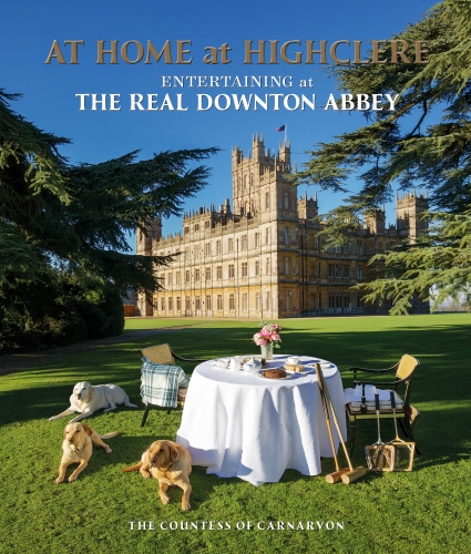 Book cover of At Home at Highclere by Lady Carnarvon