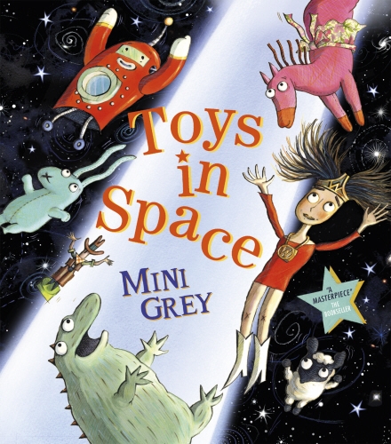 Book cover of Toys in Space by Mini Grey